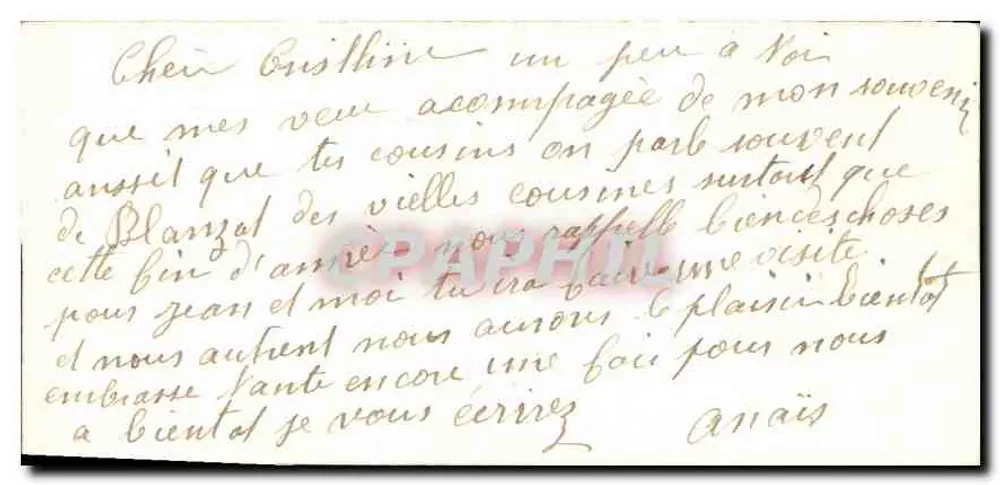 Paisagem fluvial — Boa Ano — editor desconhecido, n°5 - Verso