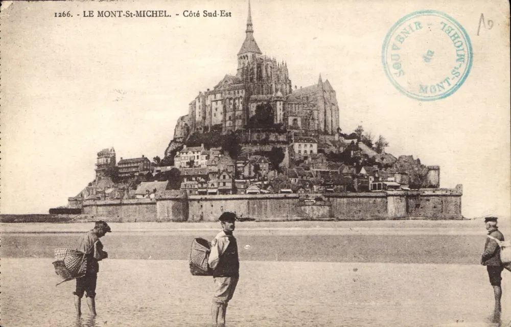 Mont-Saint-Michel - Südostseite — Erinnerung an den Mont-Saint-Michel, Nr. 1266 - Vorderseite