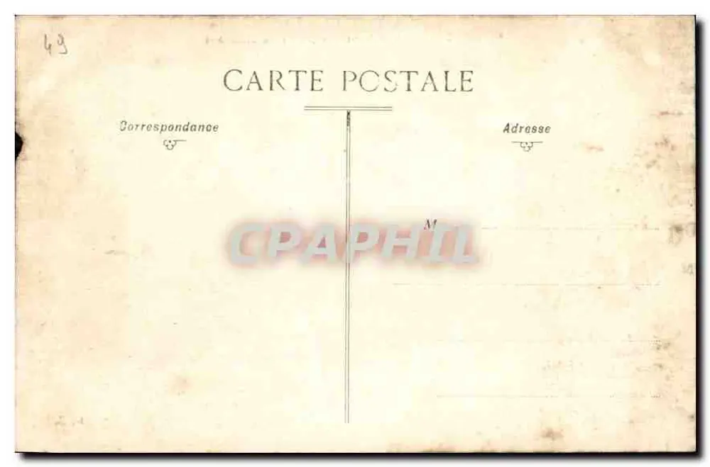 Angers — Vue Générale (Prise du Château) — Éditeur : imprimeur non identifié, n° 40 - Verso