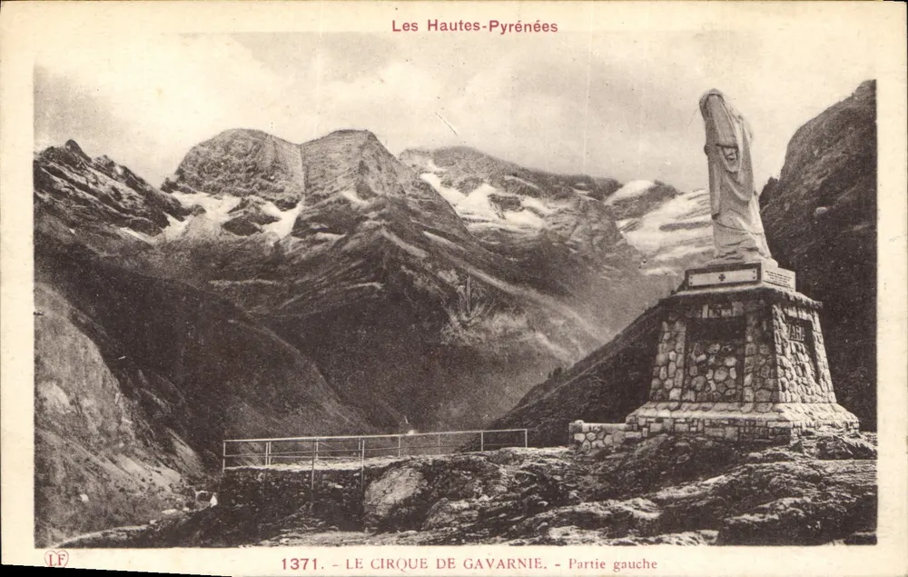 Der Cirque de Gavarnie — Linke Seite — Les Hautes-Pyrénées — Phototypie Laboude, Toulouse - Vorderseite