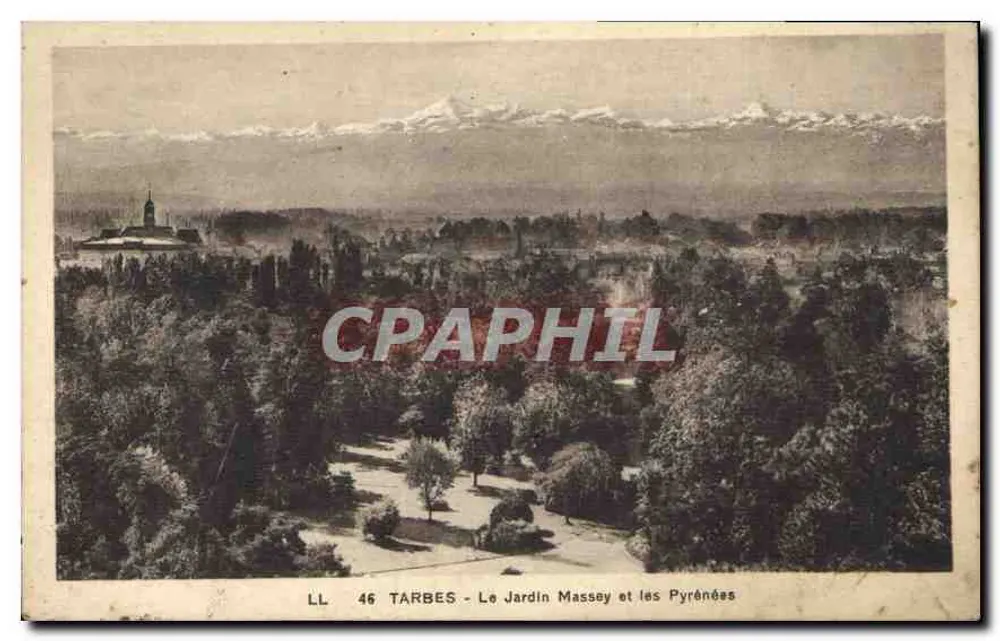 Tarbes - Le Jardin Massay und die Pyrenäen — LL 46 - Vorderseite
