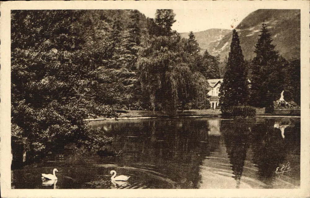 Lago do Parc des Quinconces — Luchon — Editor Labouche Frères, Toulouse, n°114 - Frente