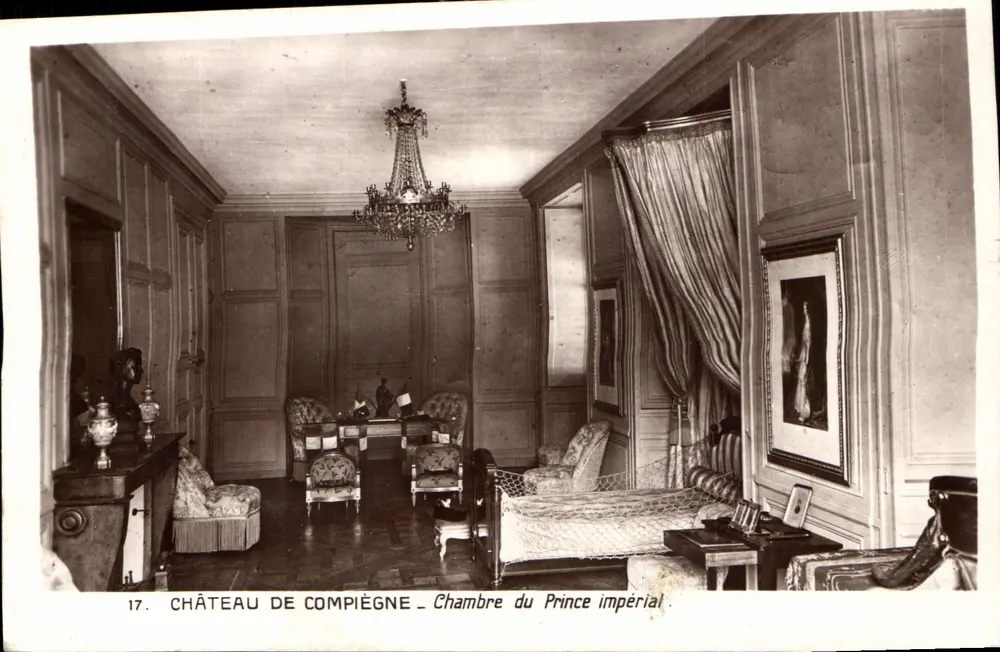 Castelo de Compiègne — Quarto do Príncipe Imperial — Édition des Musées Nationaux, n°17 - Frente
