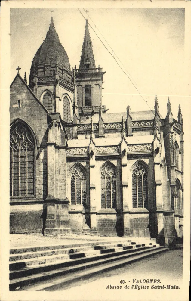 Abside da Igreja de São Malo — Valognes — G. Arland, editor, la Closse - Nantes - Frente