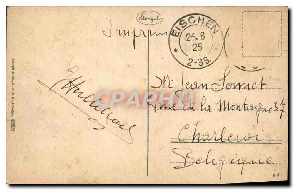 Luxemburgo - Faubourg de Pfaffental - Unterstadt Pfaffental — Stengel & Co. n° 40832 - Reverso