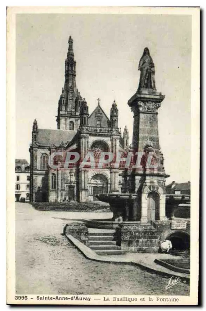 Sainte-Anne-d'Auray — Die Basilika und die Fontäne — Edition Mestiv - Rennes, n°3995 - Vorderseite