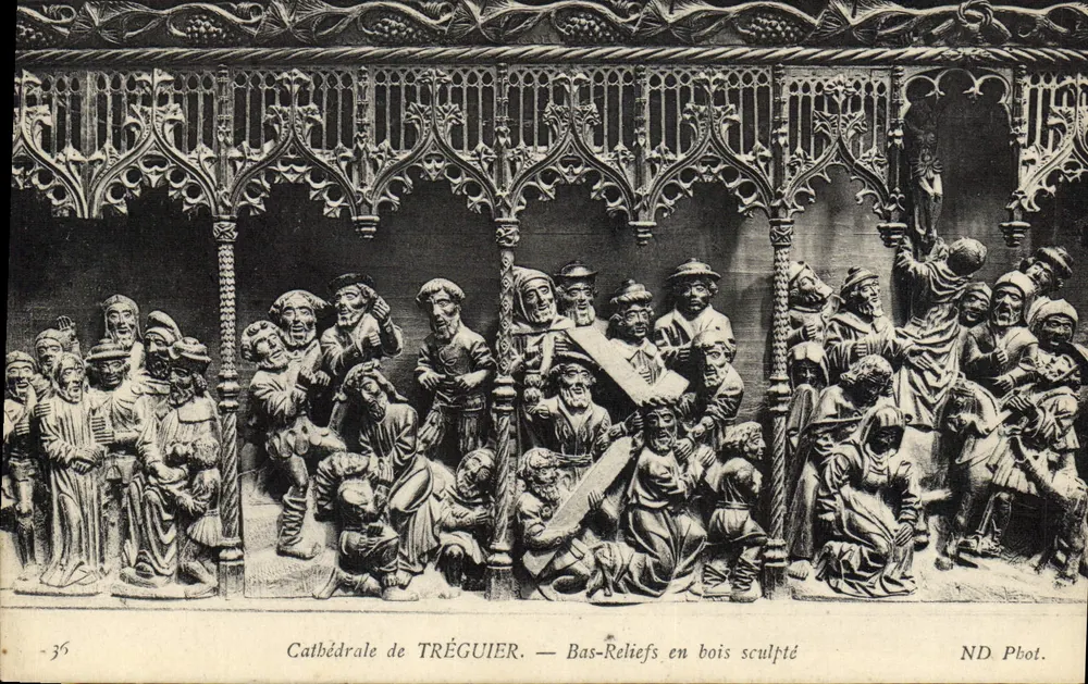 Kathedrale von Tréguier — Holzschnitzereien — ND Phot. - Vorderseite