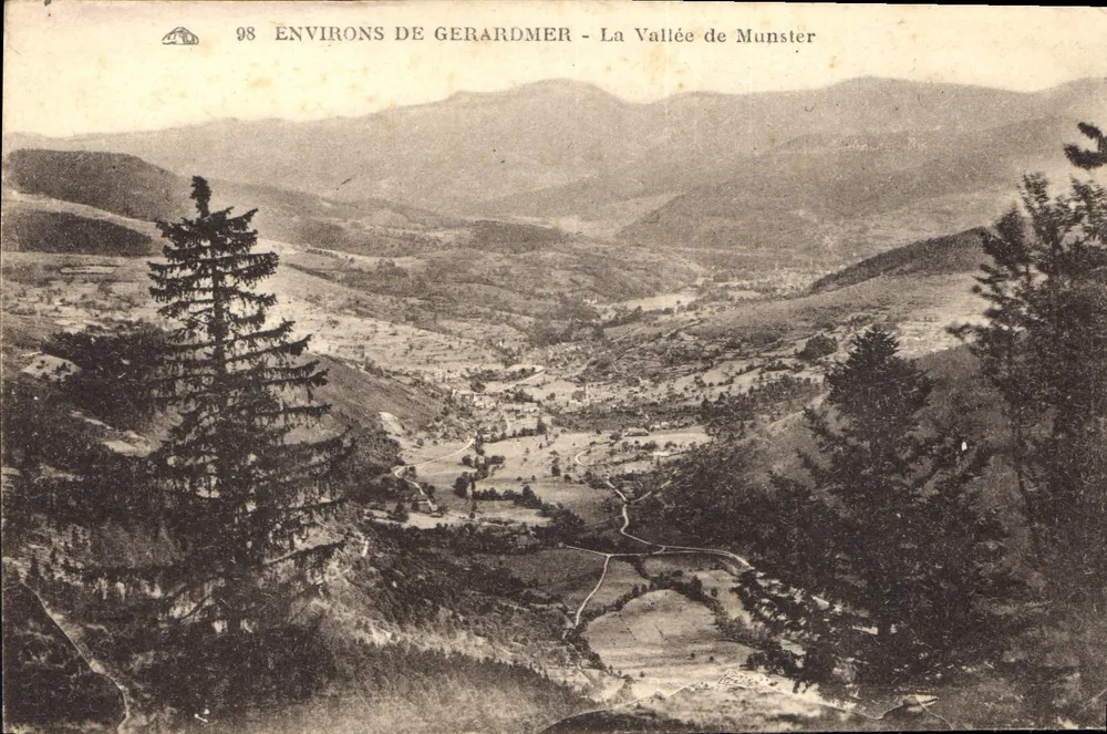 Arredores de Gerardmer — A Vale de Munster — Editor: Alsacienne des Arts Photographiques, Strasbourg - Frente