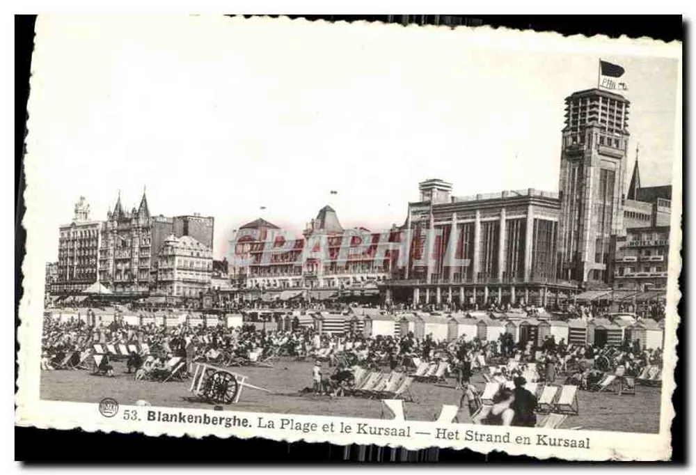 블랭켄버흐 — 해변과 커르소알 — Het Strand en Kursaal — 번호 53 - 앞면