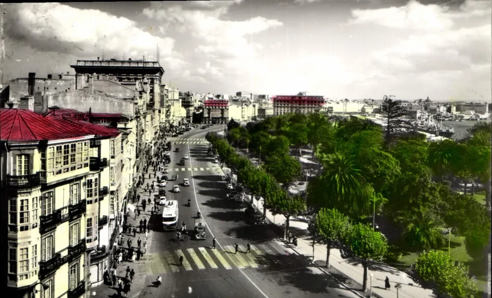Avenida de las Cantones — La Coruña — uitgever PISA, n° 28 - Voorkant