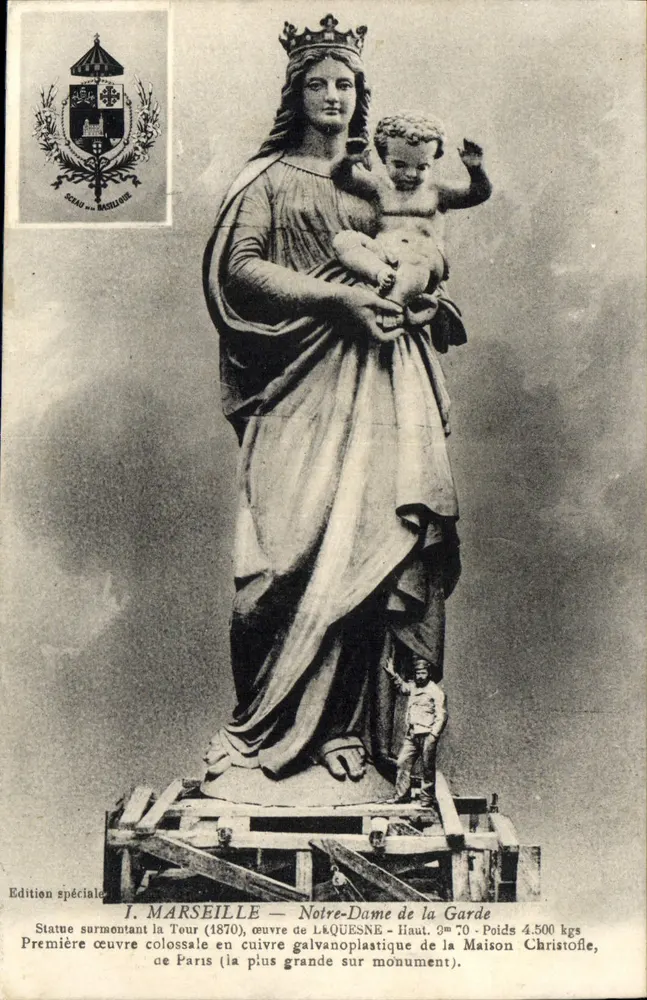 Notre-Dame de la Garde — monumentale Statue in Marseille — Sonderausgabe SCAD von Marseille - Vorderseite