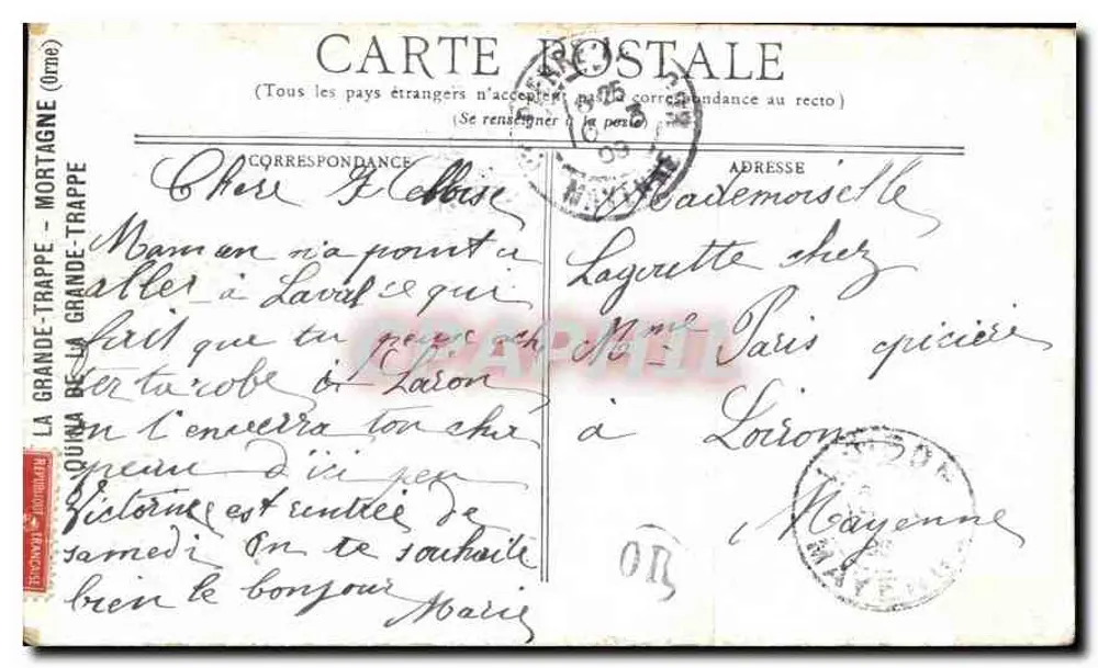 Vicq-ly — Instelling van de Fonteinen Lardy — Uitgever: La Poste - Achterkant
