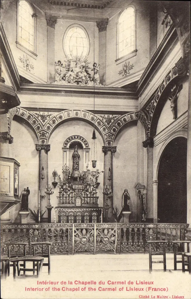 Innenansicht der Kapelle des Carmels von Lisieux (Frankreich) — Foto von Le Maître - Lisieux - Vorderseite