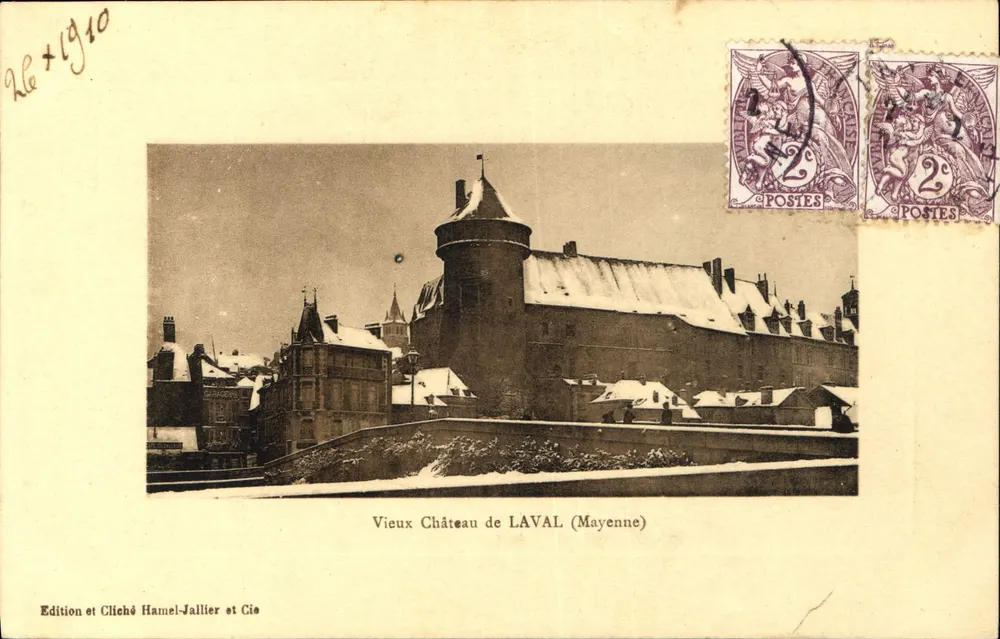 लावल (मेन) के पुराना किला — शीतकालीन दृश्य — हैमेल-जैलियर एंड कंपनी द्वारा संस्करण और फोटोग्राफ - आगे