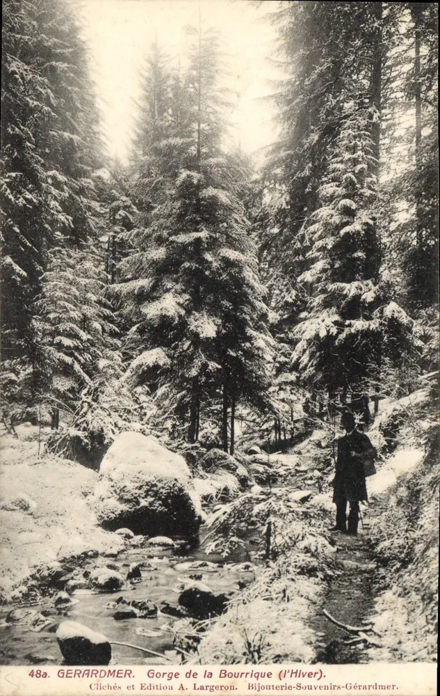Gorge de la Bourrique (l'Hiver) — Gérardmer — Clichés et Edition A. Largeron - Frente