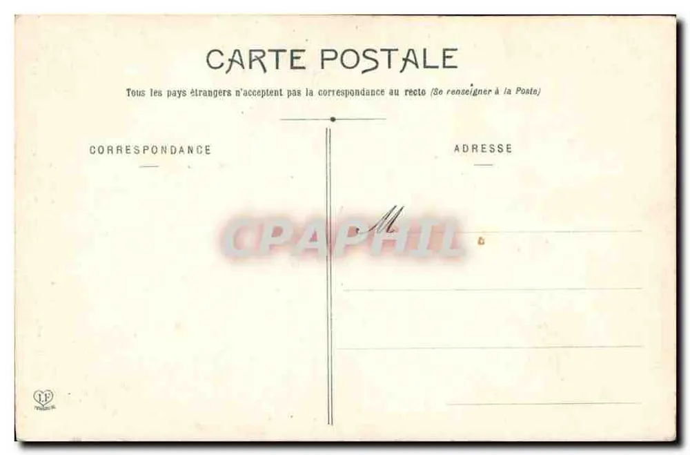 Les Hautes-Pyrénées — Cascade de Lutour oder de Pisse-Arros — Phototypie Labouche Frères, Toulouse, n°433 - Rückseite