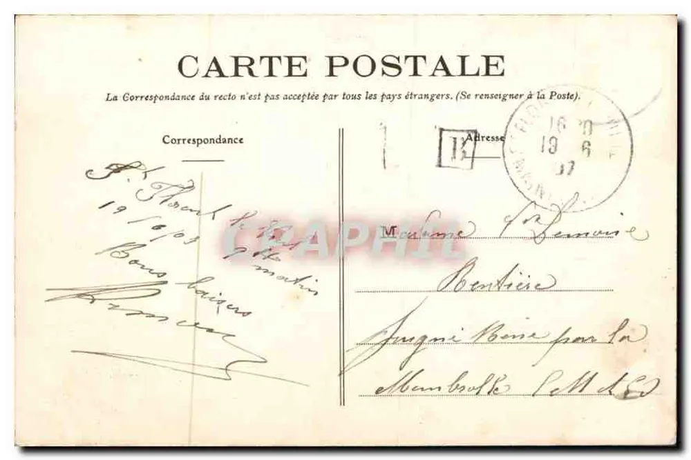 Der Grabmal von Bonchamps in St-Florent-le-Vieil — Phototypie Vasselier, Nantes, Nr. 456 - Rückseite
