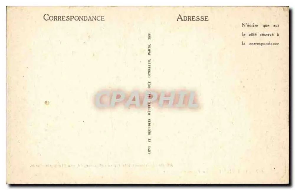 Lourdes — O Calvário — 1ª Estação — LL — Modelo pertencente à Estátua Religiosa, 64, rue Bonaparte, Paris - Verso