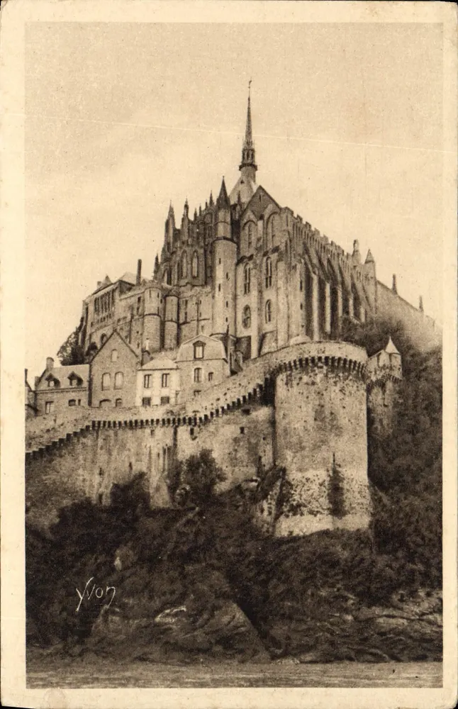 Mont-Saint-Michel — Die Bastionen und das Kloster — Kunstausgabe YVON - Vorderseite