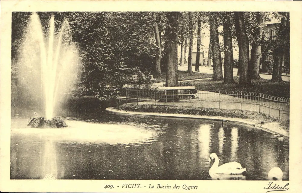 Vichy - Le Bassin des Cygnes — Idéal, n° 409 - Vorderseite