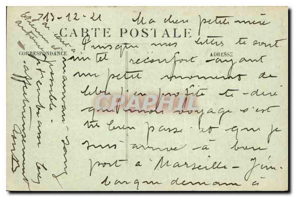 Marseille - Perspektive der Allées de Meilhan und der Capucines — Verlag B. Dauchut, n°41 - Rückseite