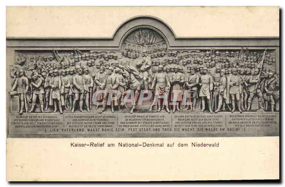 Kaiser-Relief am Nationaldenkmal auf dem Niederwald — K.S.M. Nr. 98 - Vorderseite