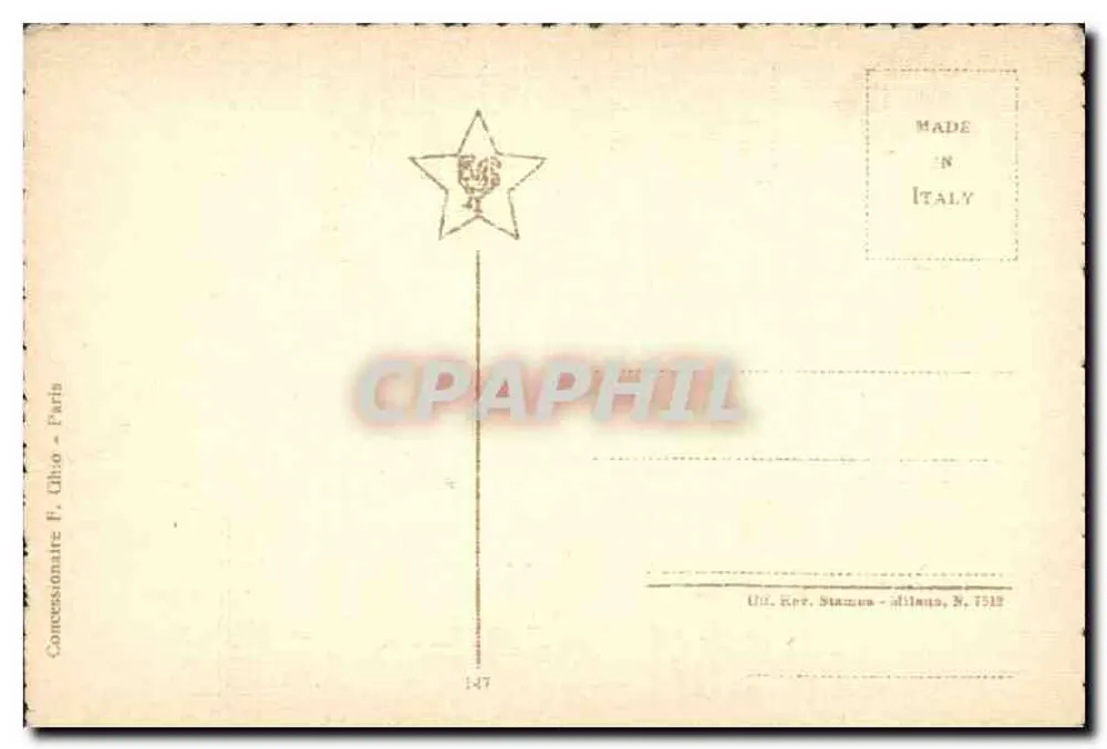 Porträt von Madame Sériziat und ihrem Kind — J. Louis David — Verlag F. Ghio, Nr. 147 - Rückseite