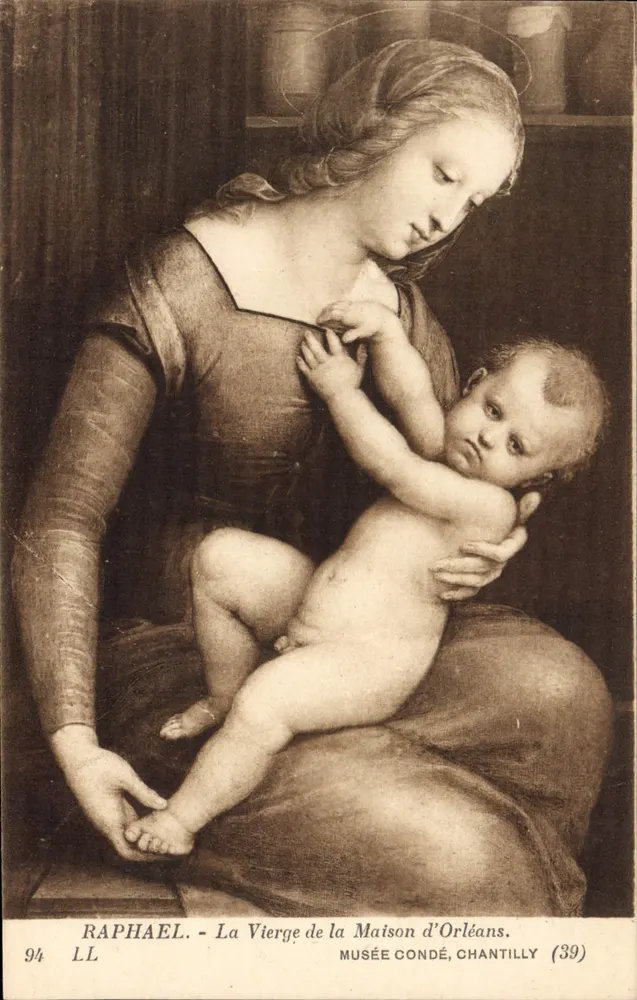 La Vierge de la Maison d'Orléans — Raphaël — Musée Condé, Chantilly (39) - Recto
