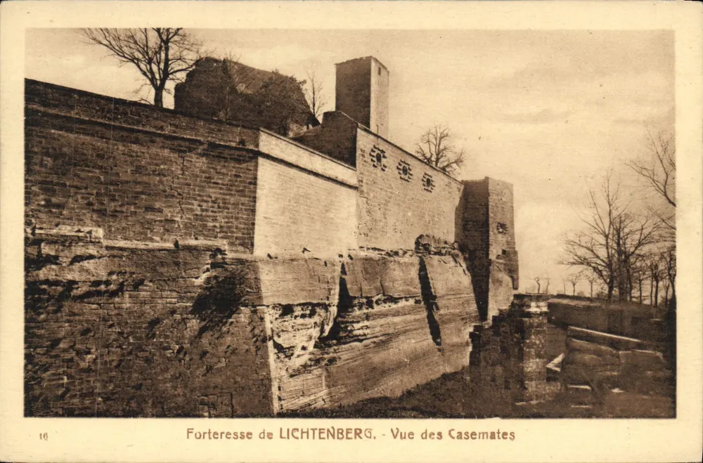 Festung LICHENBERG — Ansicht der Kasematten — Sonderausgabe der Festung - Vorderseite