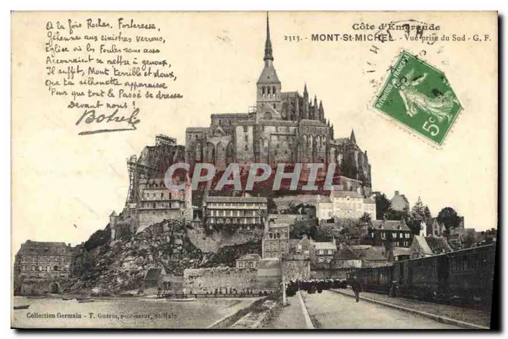 Mont-Saint-Michel — Ansicht vom Süden — G. F. — Côte d'Émeraude - Vorderseite