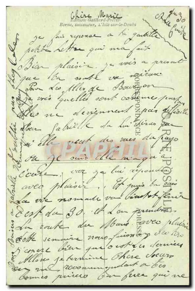 Exkursion in der Franche-Comté — Höhlen von Poudrey — Verlag Gaillard-Prête - Rückseite