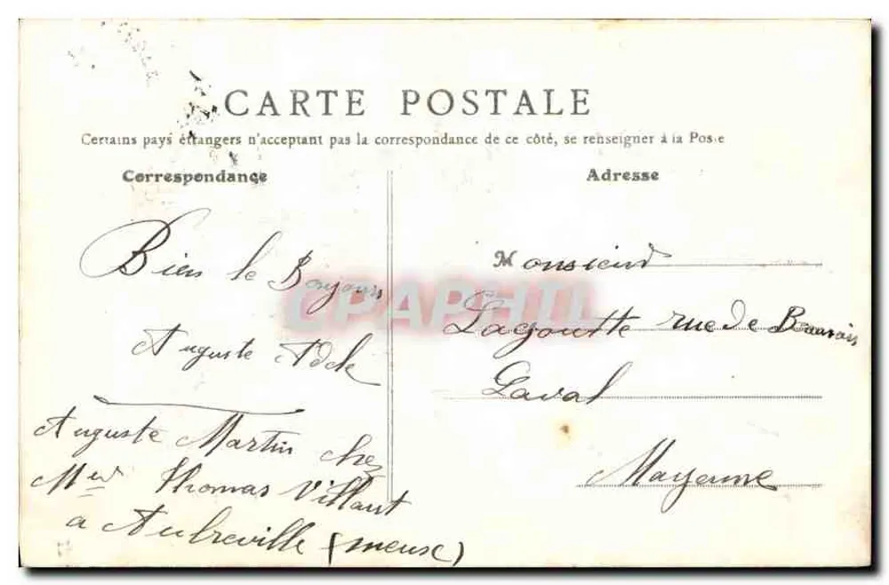 Clermont-en-Argonne - Kapelle Sainte-Anne - Das Grabmal — Verlag F. L. Béton - Rückseite