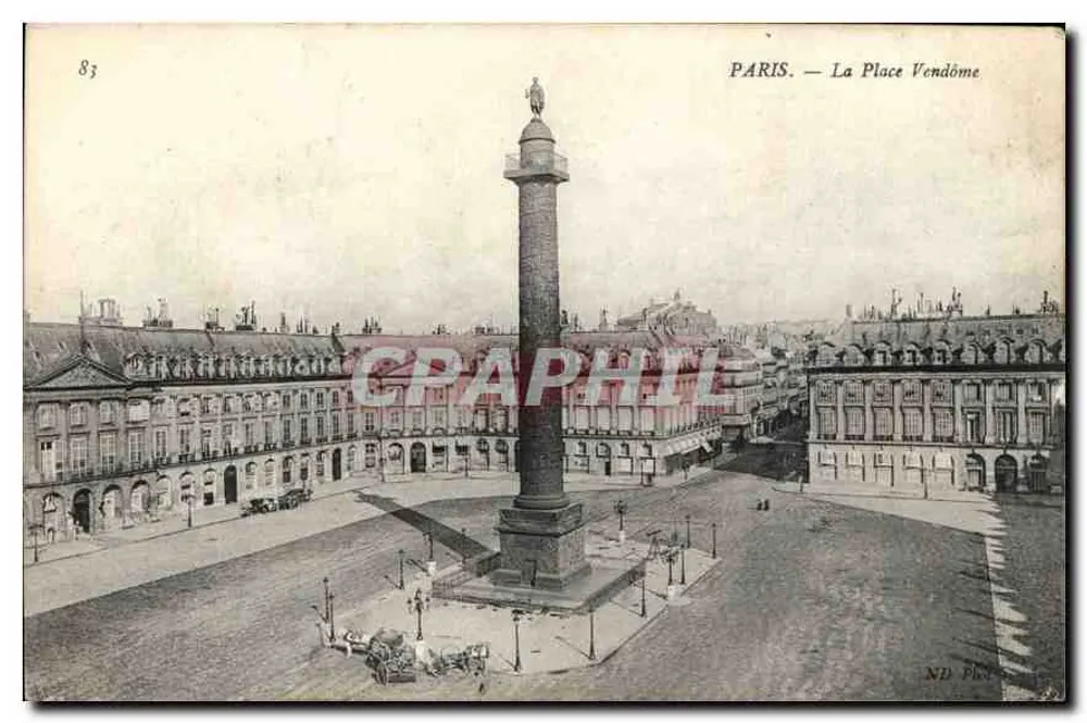 Paris — A Praça Vendôme — ND Photo - Frente