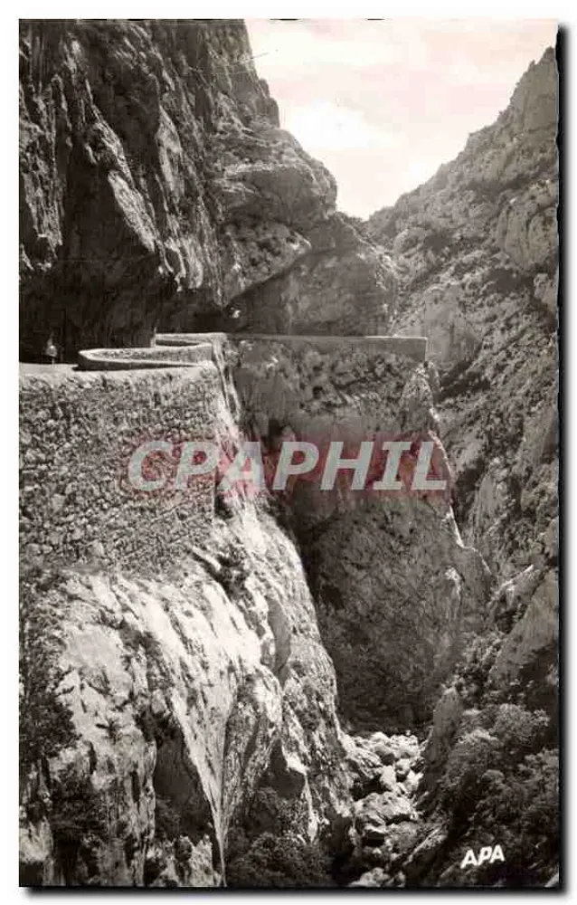 As Gorges de Galamus — vista panorâmica — Sociedade das Cartas Postais APA-POUX, Albi, n°112 - Frente