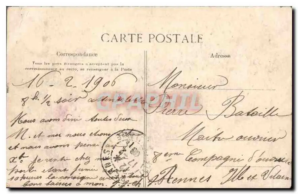Vue de Larino — décor de rosas — E.L.D. éditeur - Verso