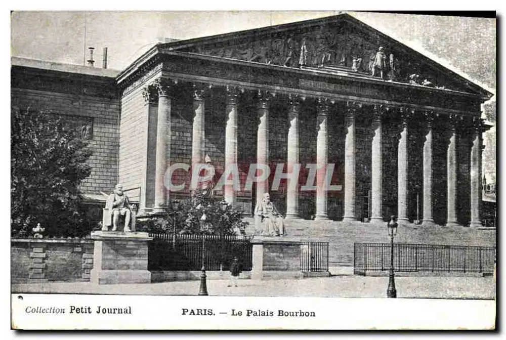 Paris — O Palácio Bourbon — Coleção Petit Journal - Frente