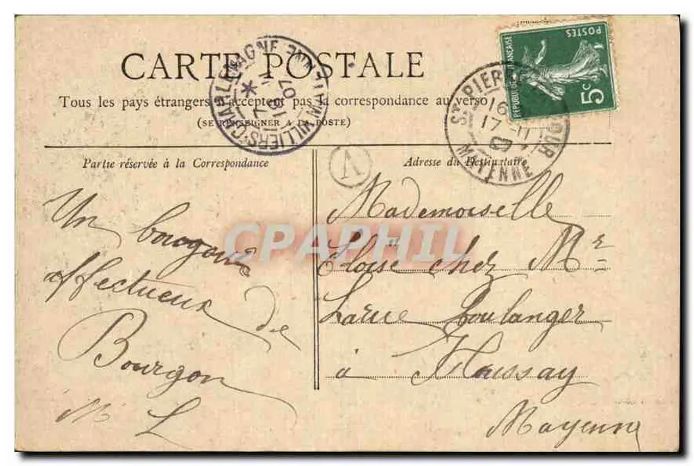 Paris — O Palácio Bourbon — Coleção Petit Journal - Verso