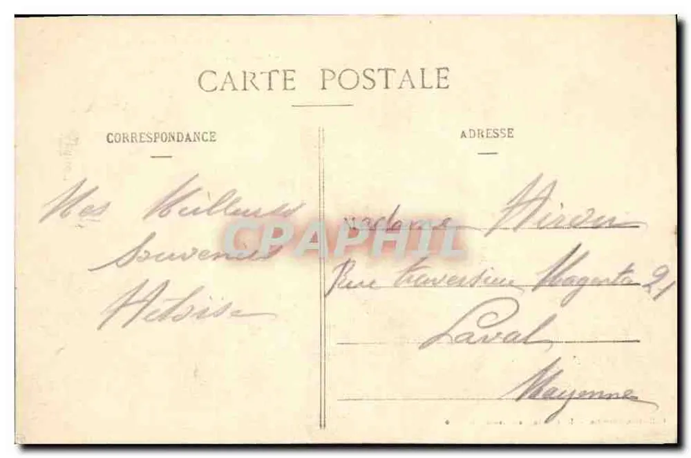 Mont-Saint-Michel — Nordküste — G.F. — Sammlung Guérin, St-Malo - Rückseite