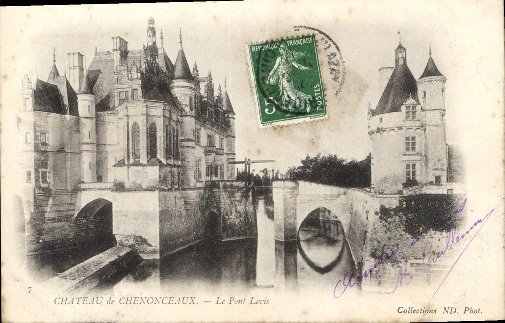 Castelo de Chenonceaux — O Ponte Levis — M. Gicellan Fot. - Frente