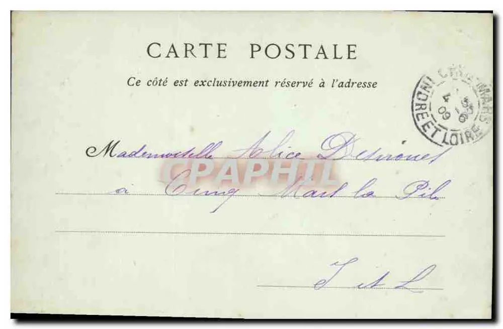 Castelo de Chenonceaux — O Ponte Levis — M. Gicellan Fot. - Verso