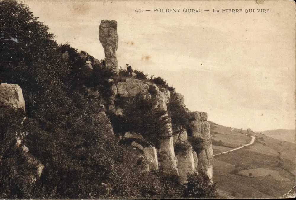 Pôligny (Jura) — La Pierre qui Vire — Union Postale Universelle n°41 - Vorderseite