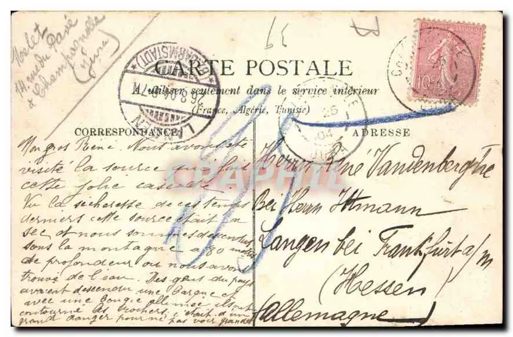 Umgebung von Nozeroy — Die Wasserfälle und das Saut-Mühle — Verlag Javant, Lens-le-Sauteur - Rückseite