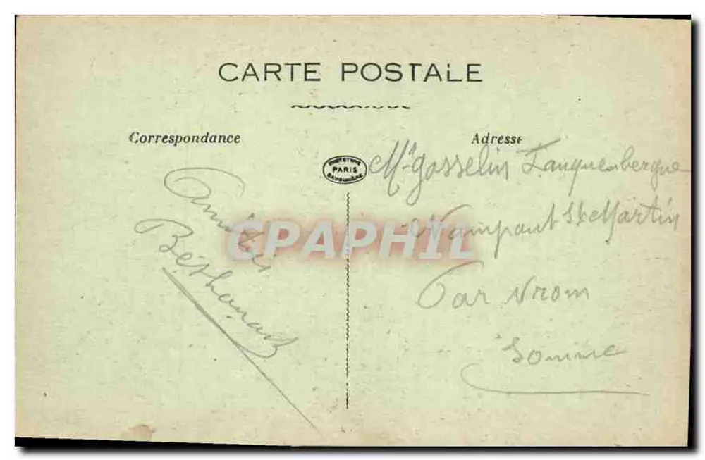 Ruinen von MONTDIDIER — Das Krankenhaus — Éditeur : La Bruère, n° 3407 - Rückseite