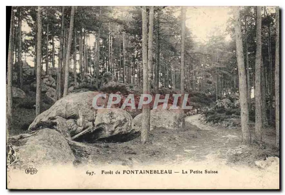 Wald von FONTAINEBLEAU — Kleine Schweiz — Verlag B.D. Nr. 697 - Vorderseite