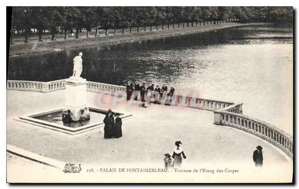 Palais de Fontainebleau — Terrasse des Carpes-Teichs — n°128 - Vorderseite