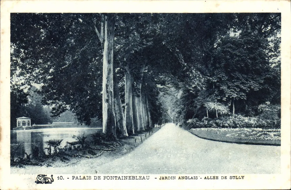 Schloss Fontainebleau — Englischer Garten - Allee von Sully — n°10 - Vorderseite