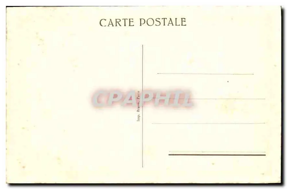 Château de Valençay — Empire-Büro, das dem König von Neapel gehörte — Verleger Lop. Bram, Paris - Rückseite