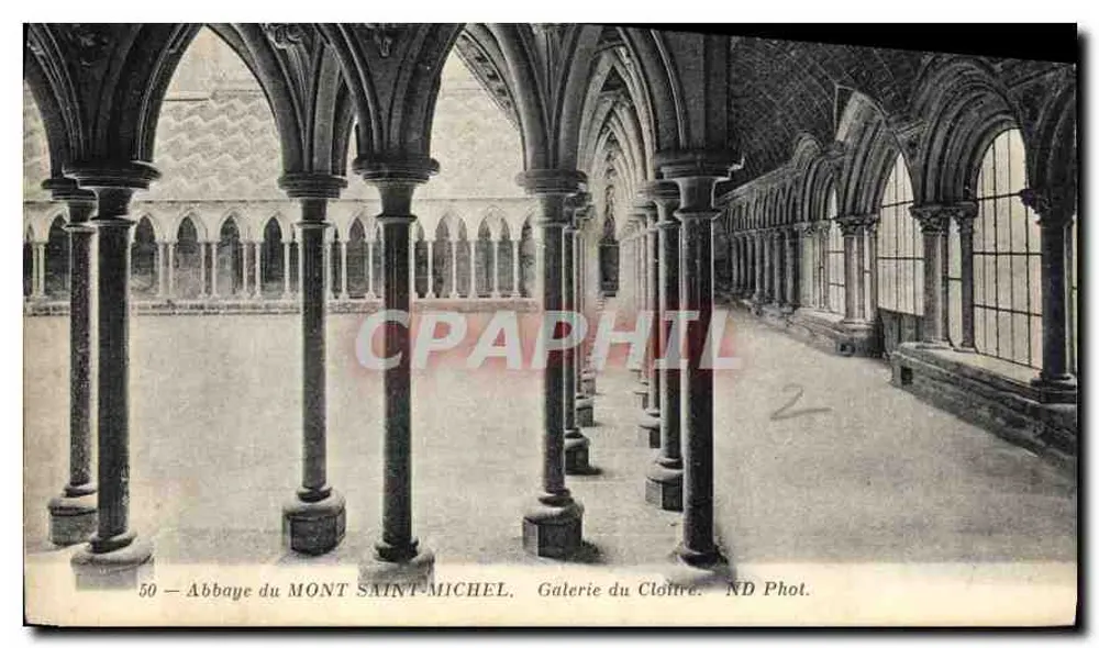 Abtei Mont Saint-Michel — Galerie des Cloîtres — ND Phot. - Vorderseite