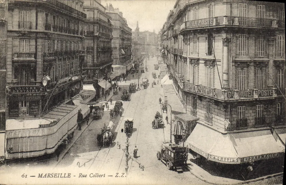 Marseille — Rue Colbert — éditeur Z.Z. n°61 - Frente