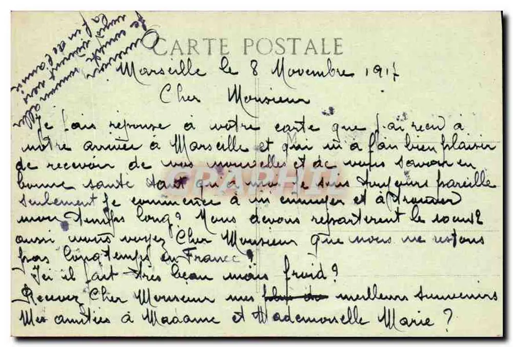 Marseille - Carénage-Becken — E.L. n°62 - Rückseite